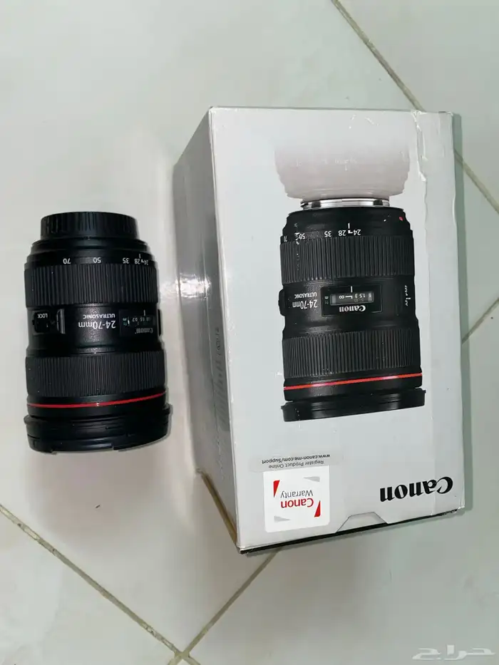 عدسة canon 24-70 نظيفة 0