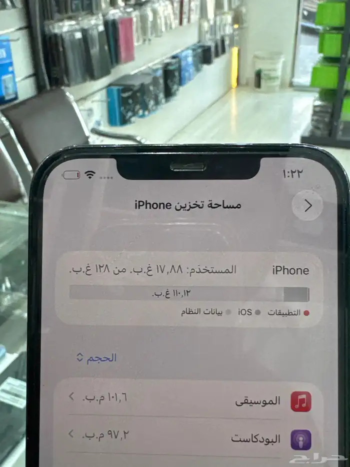 ايفون 12 برو ماكس 128 قيقا م فك 1