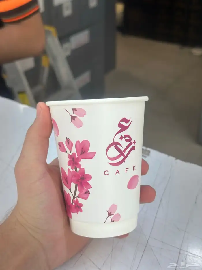 مطابع لطباعة الاكواب اكواب ورقية دبل مقاسات مختلفة طباعةملو 10