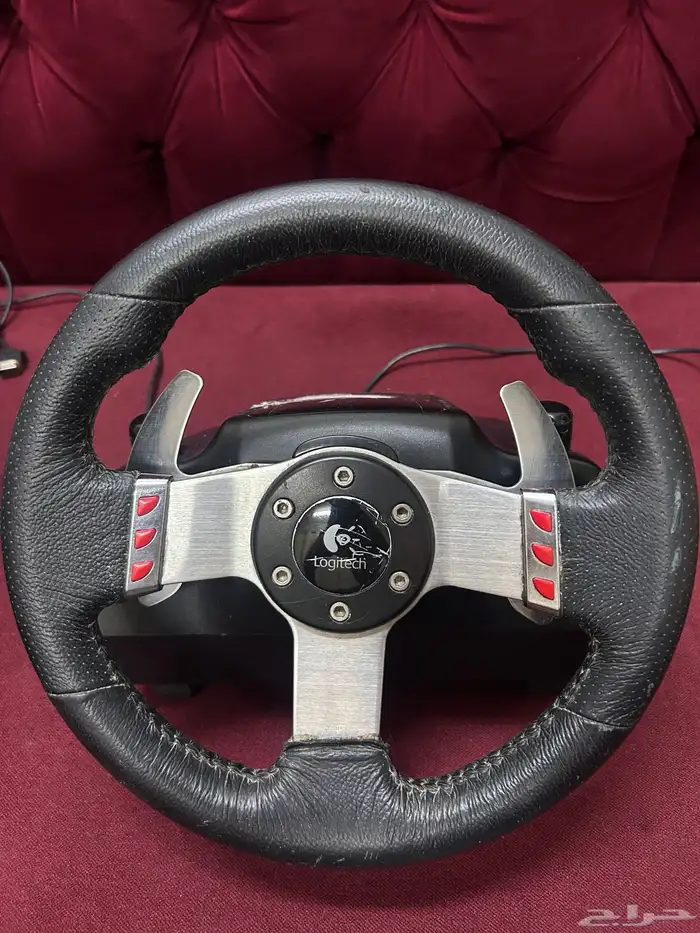 طارة Logitech G27 نظيفة جدا  بجميع أغراضها 0