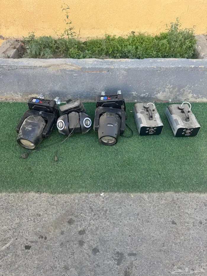 ليزر وبخار وإضاءة دوران 0