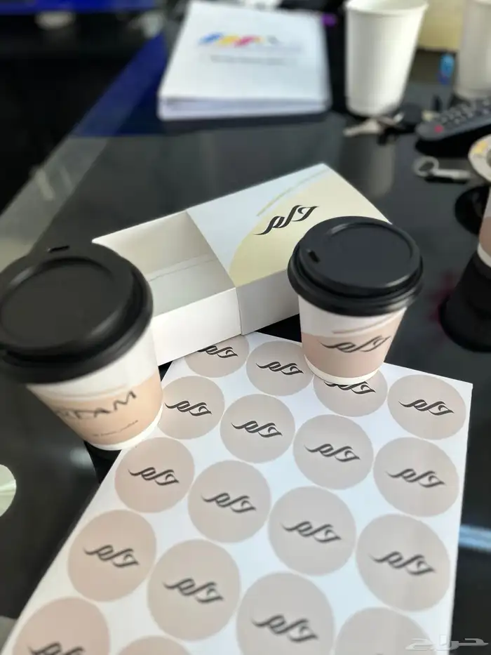 مطابع لطباعة الاكواب اكواب ورقية دبل مقاسات مختلفة طباعةملو 11