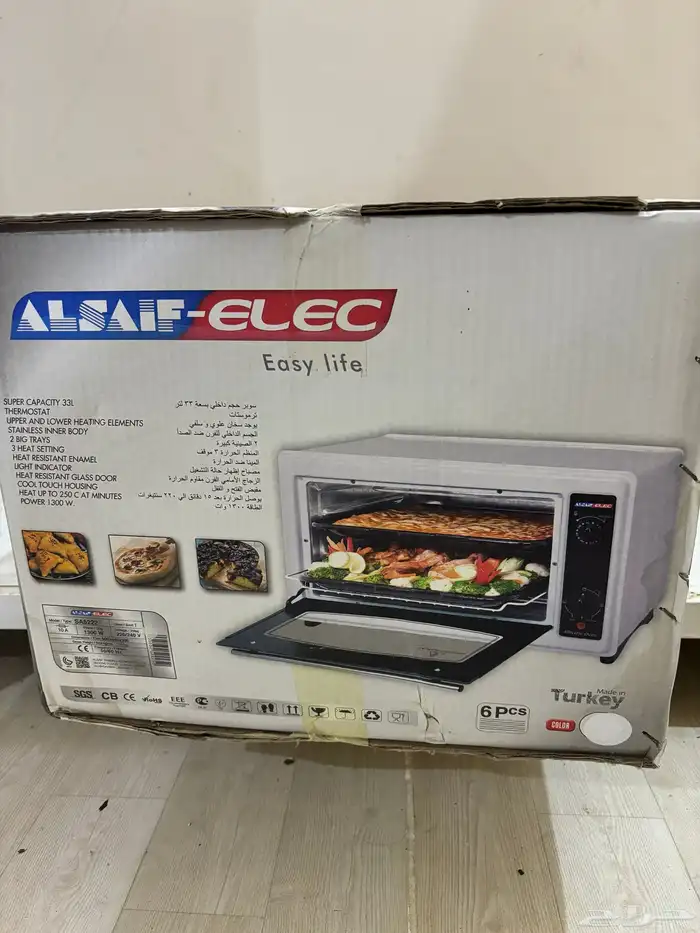 للبيع فرن كهربائي بكرتونه وطاوله شاشه 0