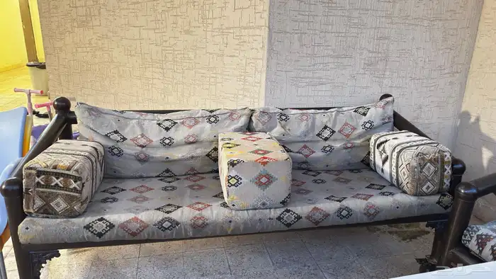 كنب حديد حوش جلسات خارجية 5