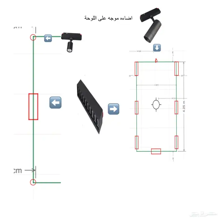 تصميم داخلي مخططات توزيع أناره اثاث 4