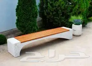 كراسي خرسانيه احواض زهور جميع اعمال زينة الحدائق 46