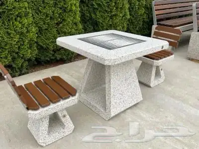 كراسي خرسانيه احواض زهور جميع اعمال زينة الحدائق 39