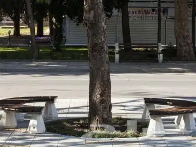 كراسي خرسانيه احواض زهور جميع اعمال زينة الحدائق 19