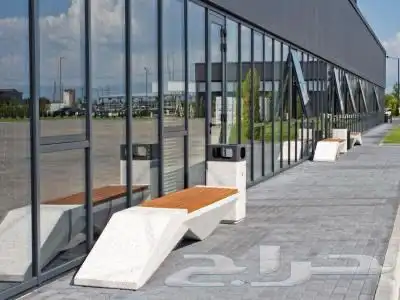 كراسي خرسانيه احواض زهور جميع اعمال زينة الحدائق 43