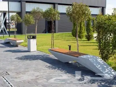 كراسي خرسانيه احواض زهور جميع اعمال زينة الحدائق 38