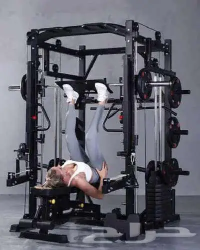 Home gym functional smith cross cable squat تمرين اثقال راك 1
