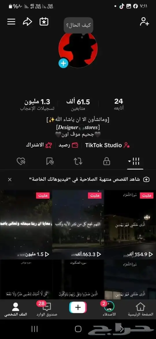 سناب و تيك توك و تويتر ممتاز اسعار مناسبه وقانوني 12
