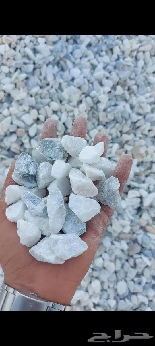 بحص خرسانه كسر رخام ابيض رمادي 0
