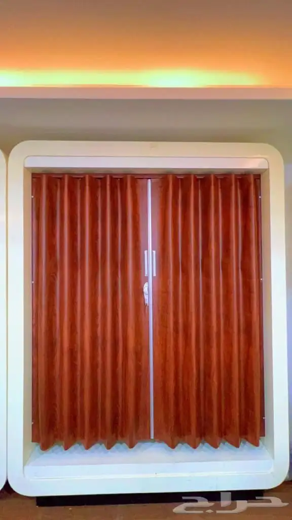 ابواب سحاب أكورديون جلد وبلاستيك ابواب سحب 5