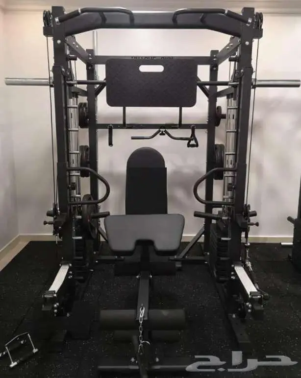 Home gym functional smith cross cable squat تمرين اثقال راك 5