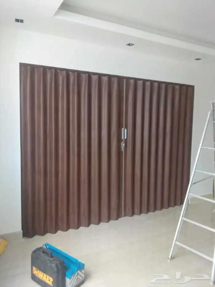 ابواب سحاب أكورديون جلد وبلاستيك ابواب سحب 9