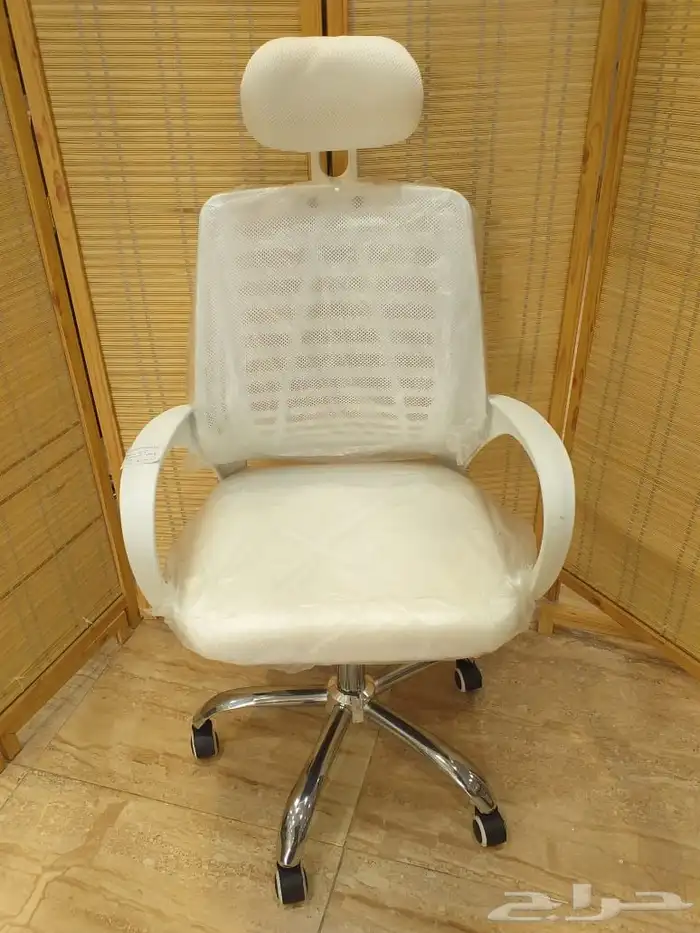 كرسي دوار ابيض 0