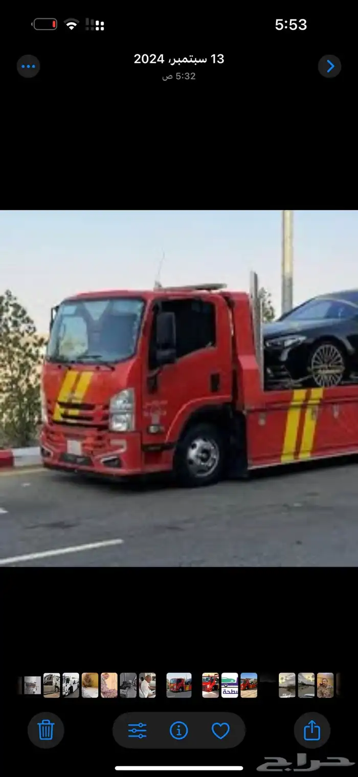 سطحة متجه من الجنوب الى جدة 1