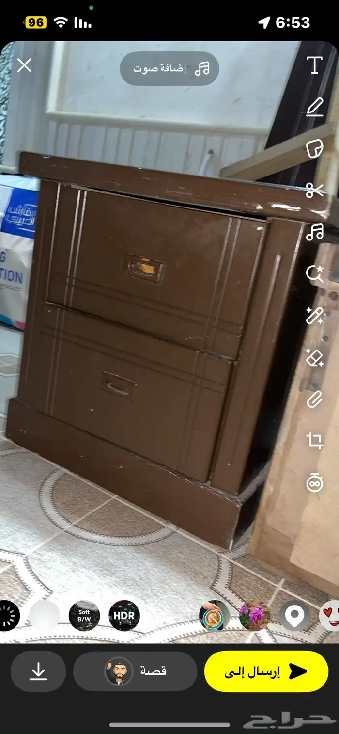 سرير 1ونص و دولاب صغير 1