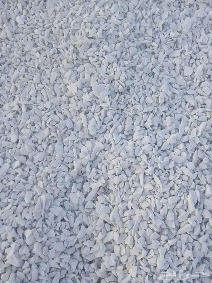 بحص خرسانه كسر رخام ابيض رمادي 5