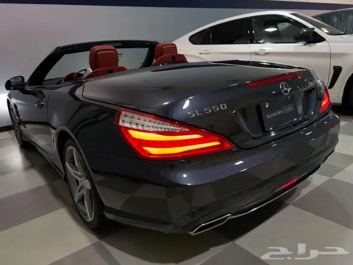 Mercedes SL550 كشف لون مميز من النوادر عالشرط 6