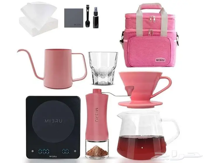 ادوات قهوه v60 وردي 0