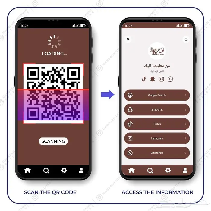 تصميم باركود QR مجمع ( للسوشيال ميديا ) 1