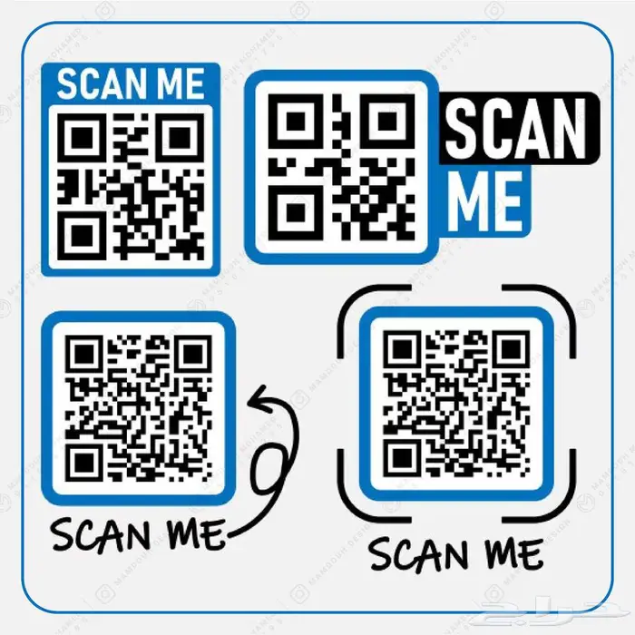 تصميم باركود QR مجمع ( للسوشيال ميديا ) 3