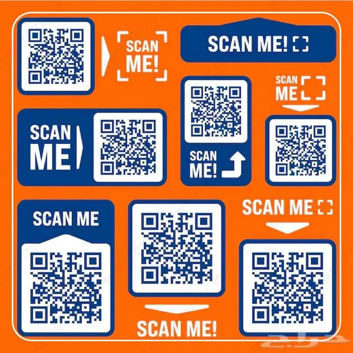 تصميم باركود QR مجمع ( للسوشيال ميديا ) 4