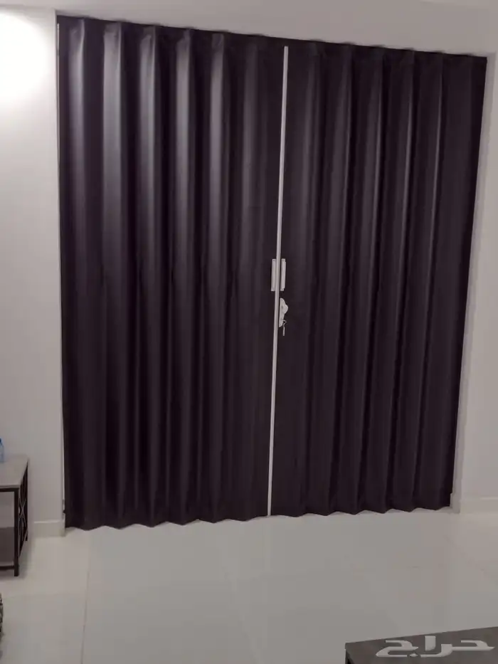 ابواب سحاب أكورديون جلد وبلاستيك ابواب سحب 6