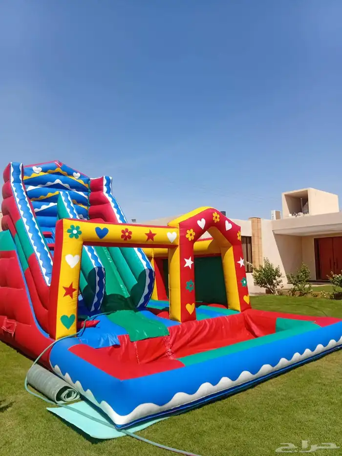 لتاجير نطيطات زحاليق مائيه ملعب صابوني العاب اطفال 0