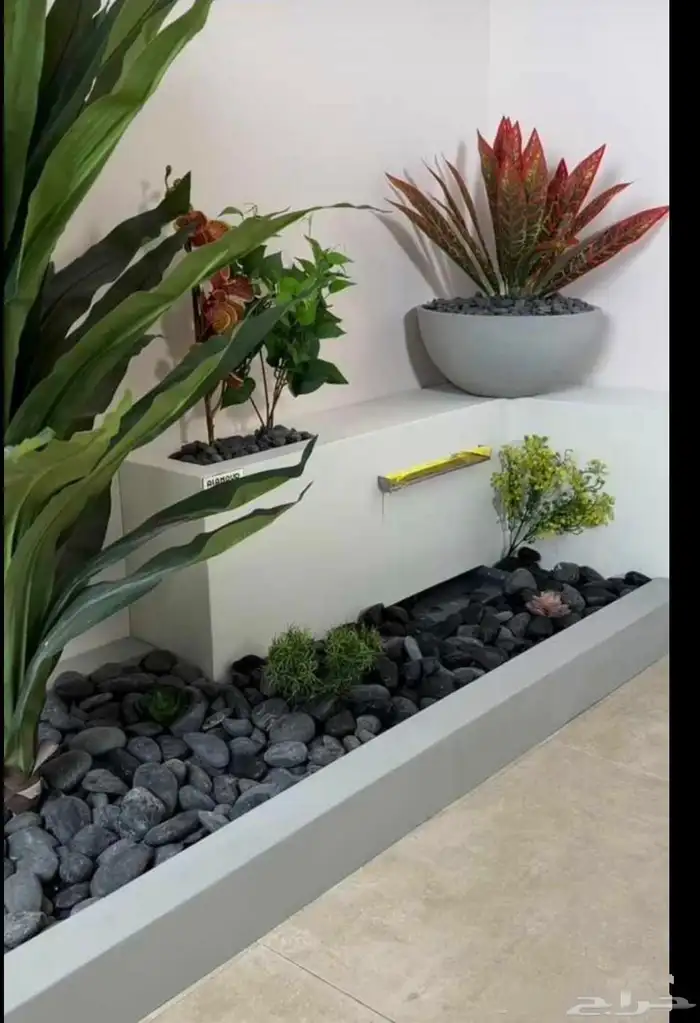 يوجد لدينا احجار زينة طبيعي احجار ابيض ثلجي احجار اللمعة 3