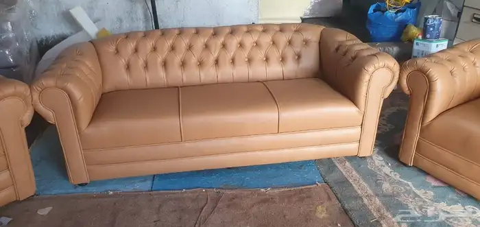 مكتبي كنب جلد فخم جديد سعر الجمله 3