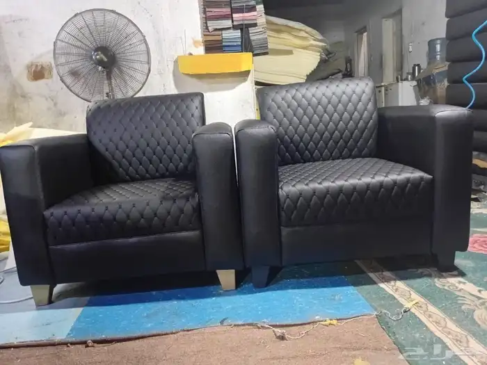 مكتبي كنب جلد فخم جديد سعر الجمله 9