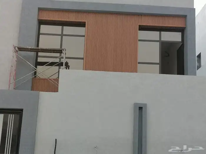 اعمال وجهات خارجيه من بديل الخشب wpc وصفائح الطينيه 9