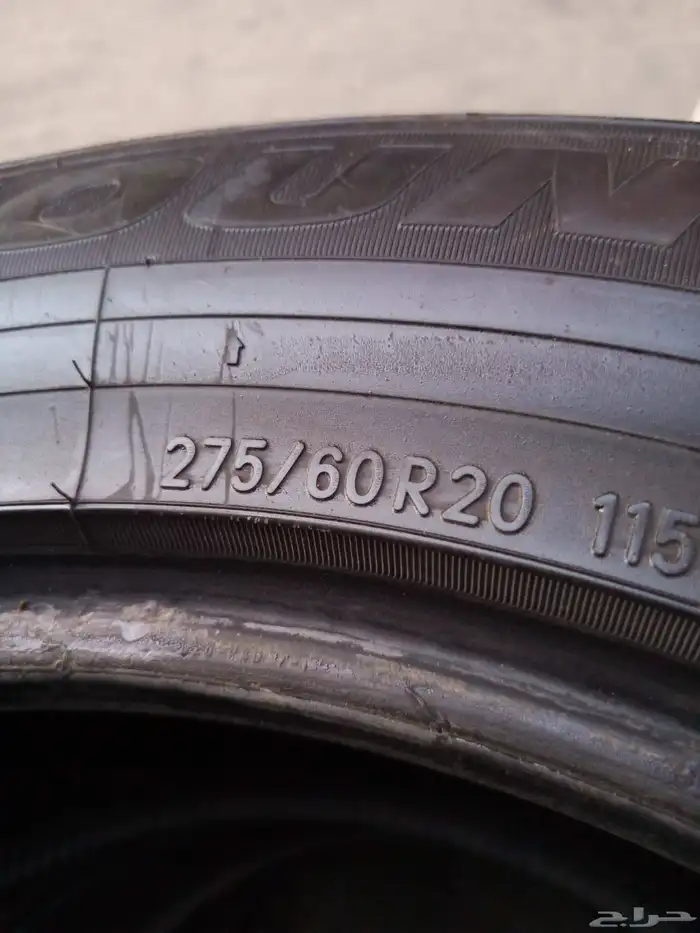 كفرات تويوا بلاتنيوم مقاسها 275 60 20 6