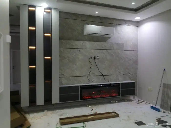 ديكورات شيبوارد جبس مستعار نعلات منزليه باركيه 43