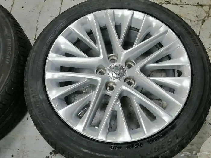 جنوط لكزس es350 أصلي وكاله مقاس 18 15