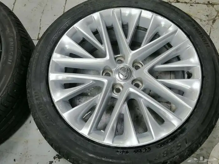جنوط لكزس es350 أصلي وكاله مقاس 18 14