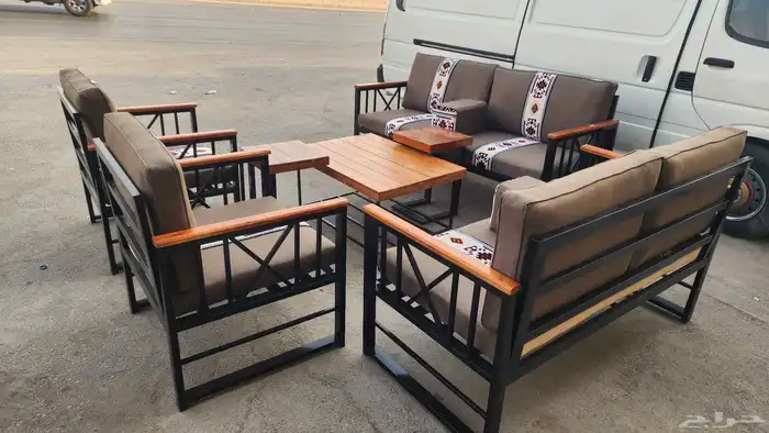 جلسات الخارجية تقم خشب و حديد 7