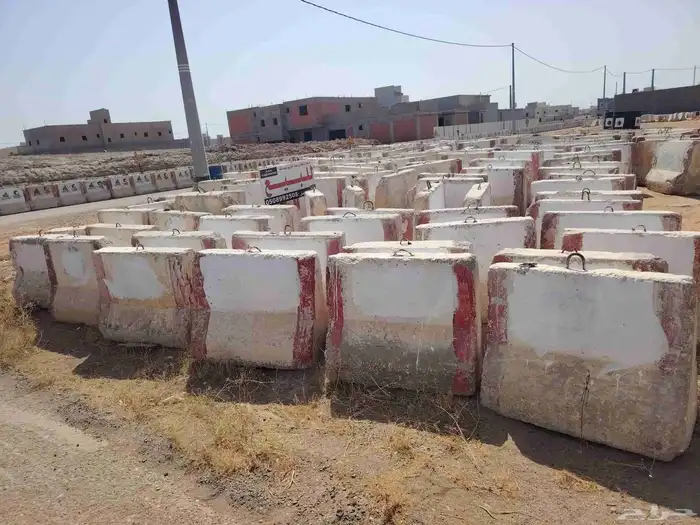 حواجز خرسانية صبات خرسانية 4