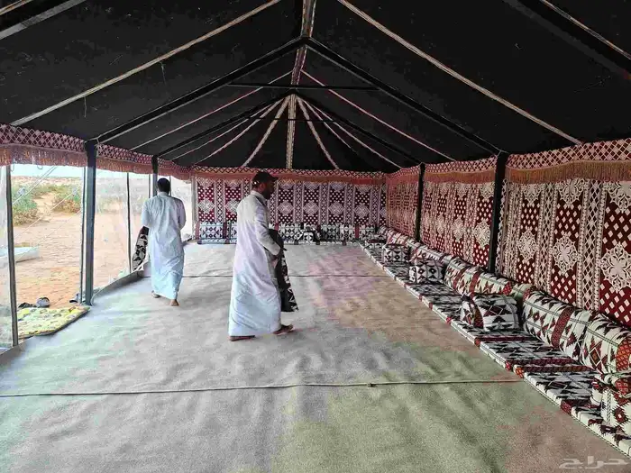بيت شعر جميع لمقاس خيام ابيض واسود فرشات دورات مياه 8