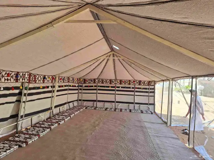 بيت شعر جميع لمقاس خيام ابيض واسود فرشات دورات مياه 3
