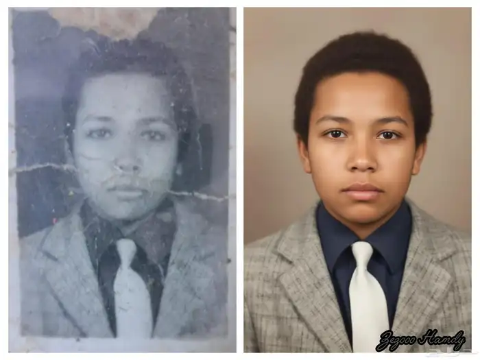 ترميم وتوضيح وتحسين جودة الصورة القديمة تواصل معنا 7