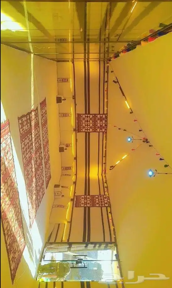 بيت شعر متحرك ثابت قماش ملكي و هادئ 2