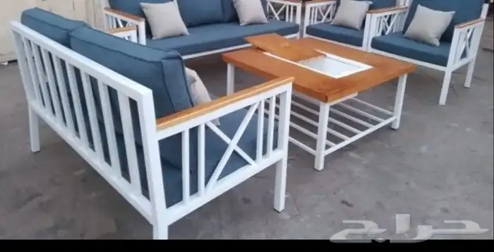 جلسات خارجية معالج اسفنج الراجحي قماش مقاوم للماء سهل التنظي 8