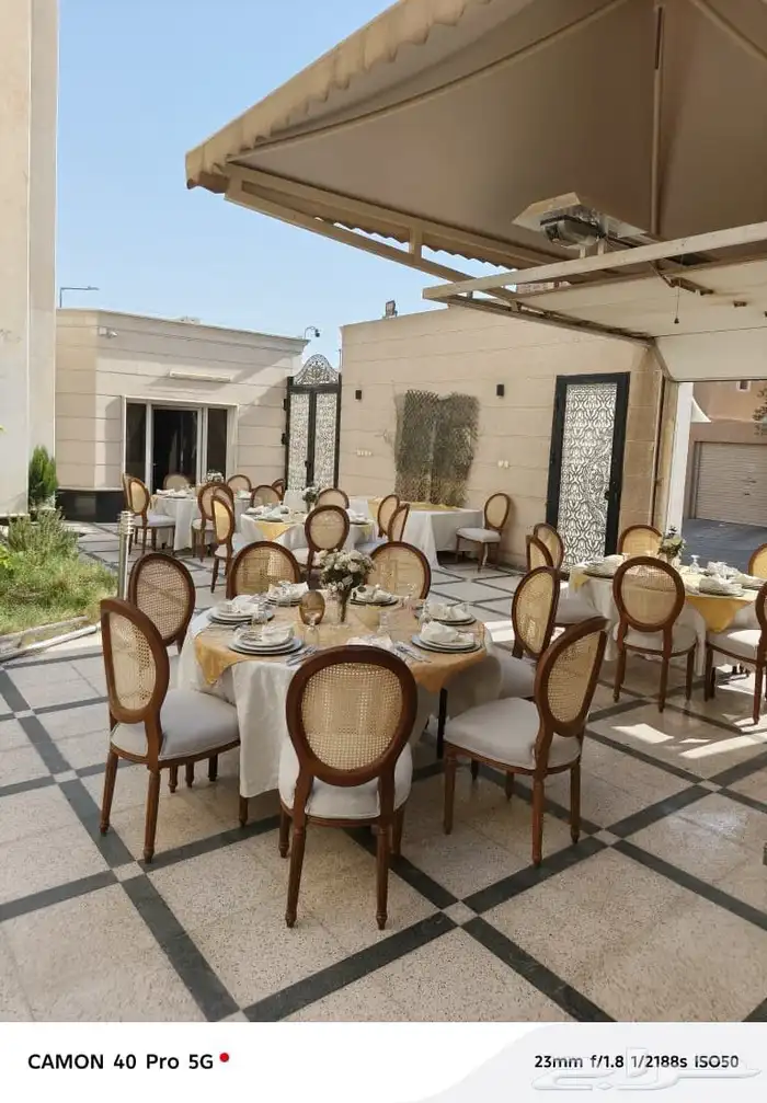 تاجير كراسي وطاولات وتنسيق مداخل استقبال وكوش 2