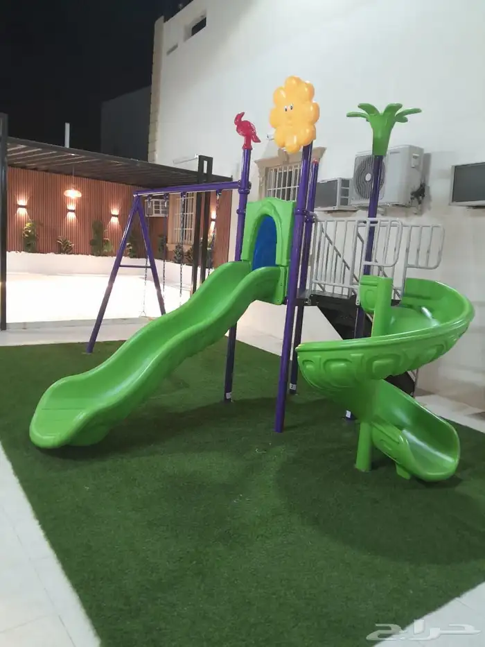 مراجيح وزحاليق والعاب أطفال جديدة ضد الصدأ 0