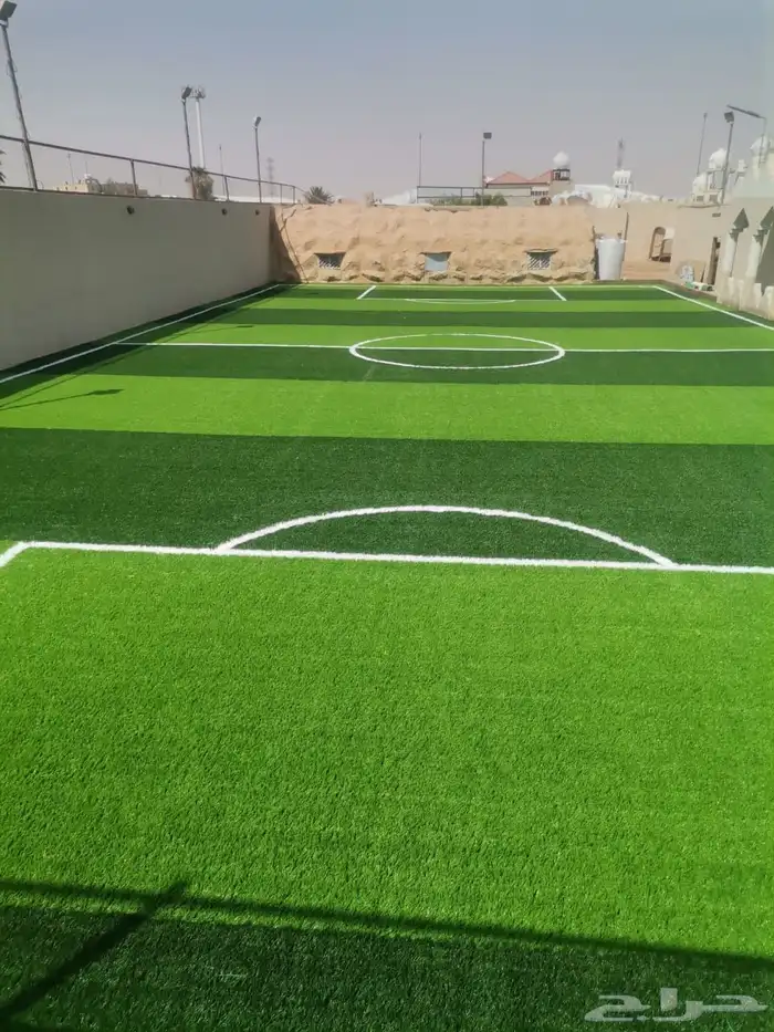 تنسيق حدائق الرياض وزراعة الثيل الطبيعي وتركيب العشب الصناعي 4