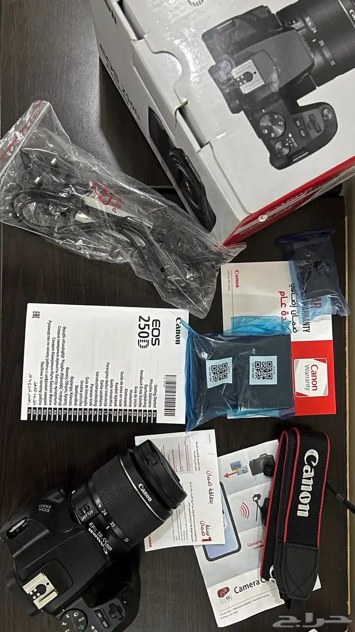 كاميرا كانون 250d نضيفه 0